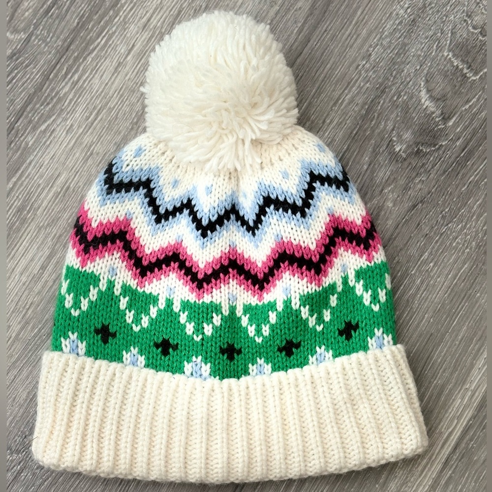JCPenney MIXIT Colorful Knit Hat with Pom-Pom